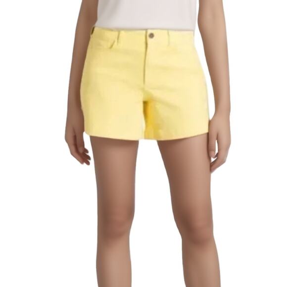 Market & Spruce High Rise Shorts in Yellow NWT Size 2 - Picture 1 of 8